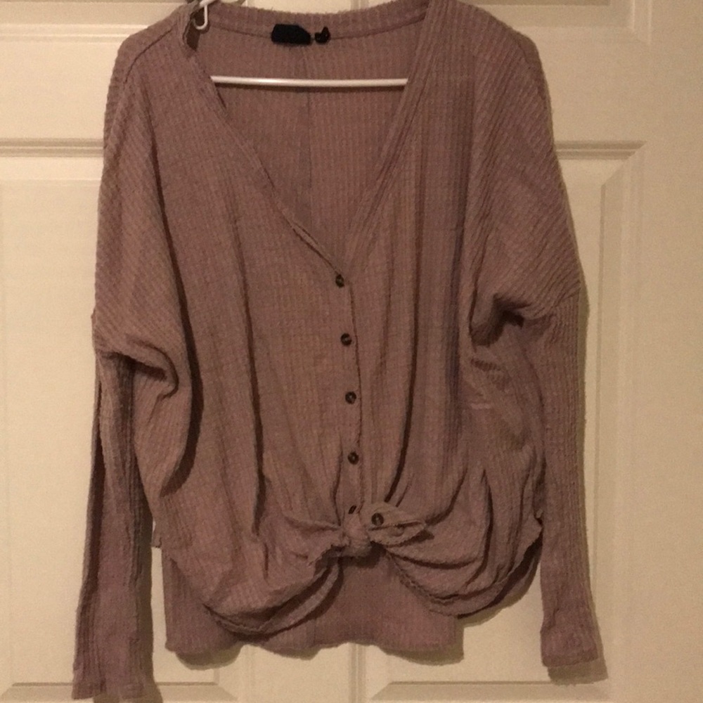 Lilac button up thermal - S